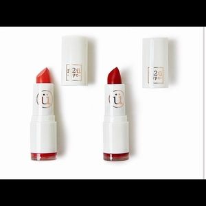 M2Ü NYC Moisturizing Lipstick in the shade Milk Tea and Born With Shine.